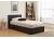 3ft Single Berlinda Brown Faux leather ottoman bed frame 5
